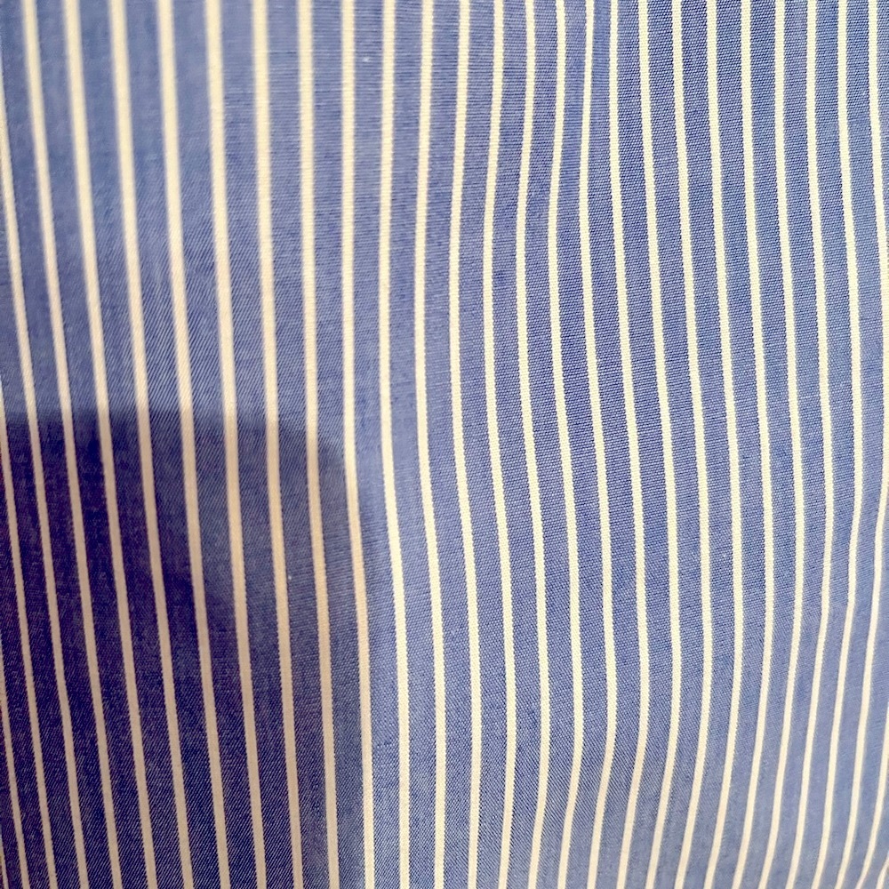 Striped Sleeveless Top - Blue and White - Picture 3 of 3